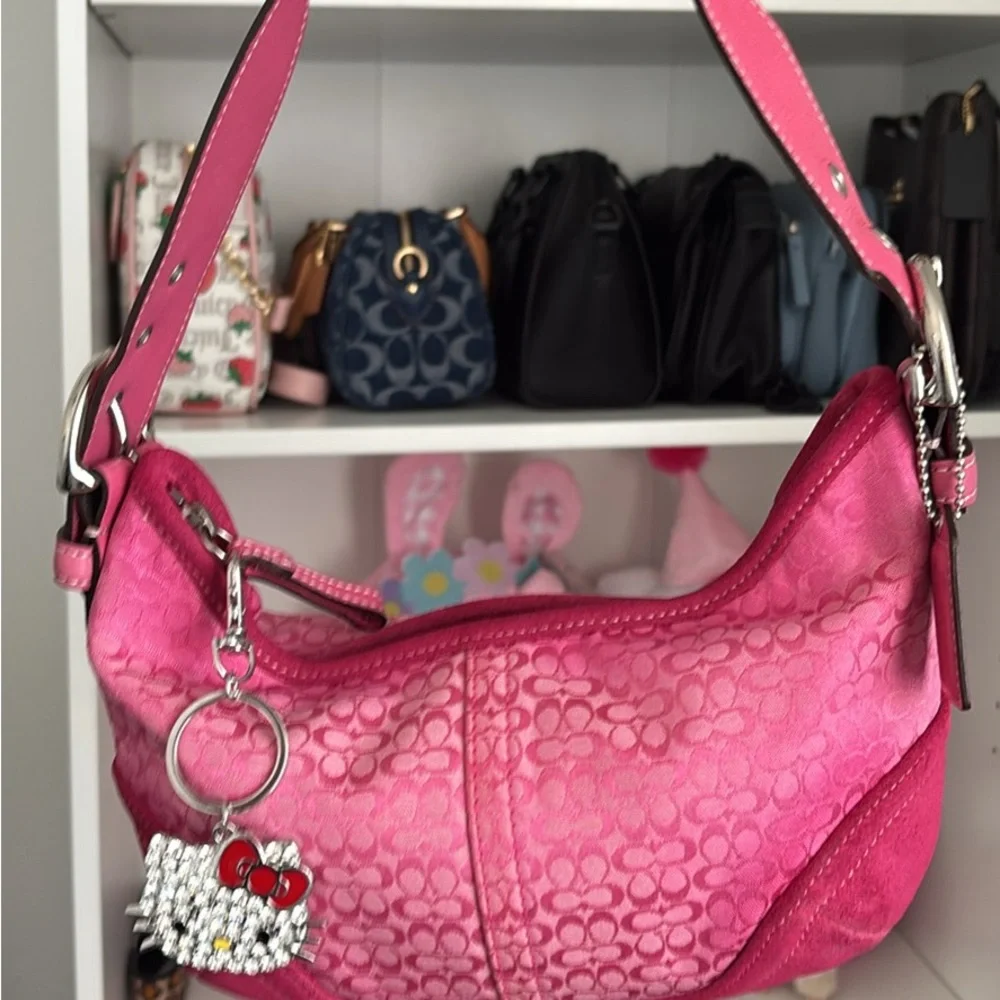 Vintage Coach Signature Hobo - Picture 1 of 5